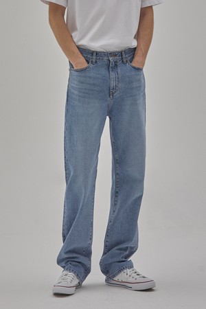 DENIM COMFORT LONG STRAIGHT PANTS INDIGO