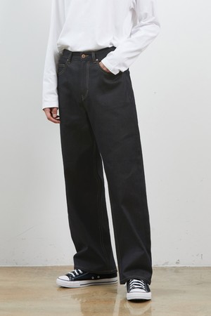 DENIM SELVEDGE WIDE PANTS IDNIGO