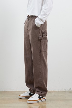 DENIM CARPENTER PANTS BROWN