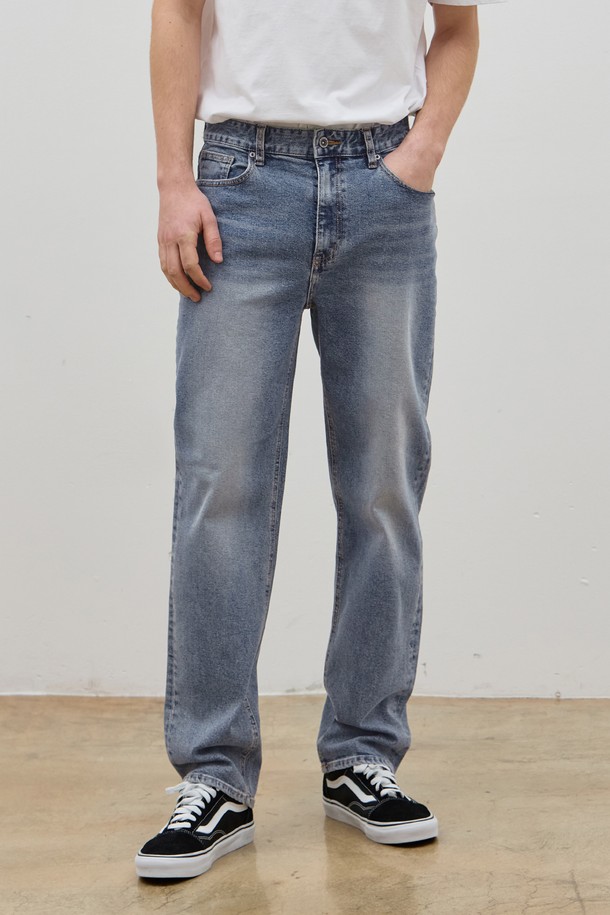 CORK  - 데님 - DENIM BASIC PANTS MEDIUM BLUE C5