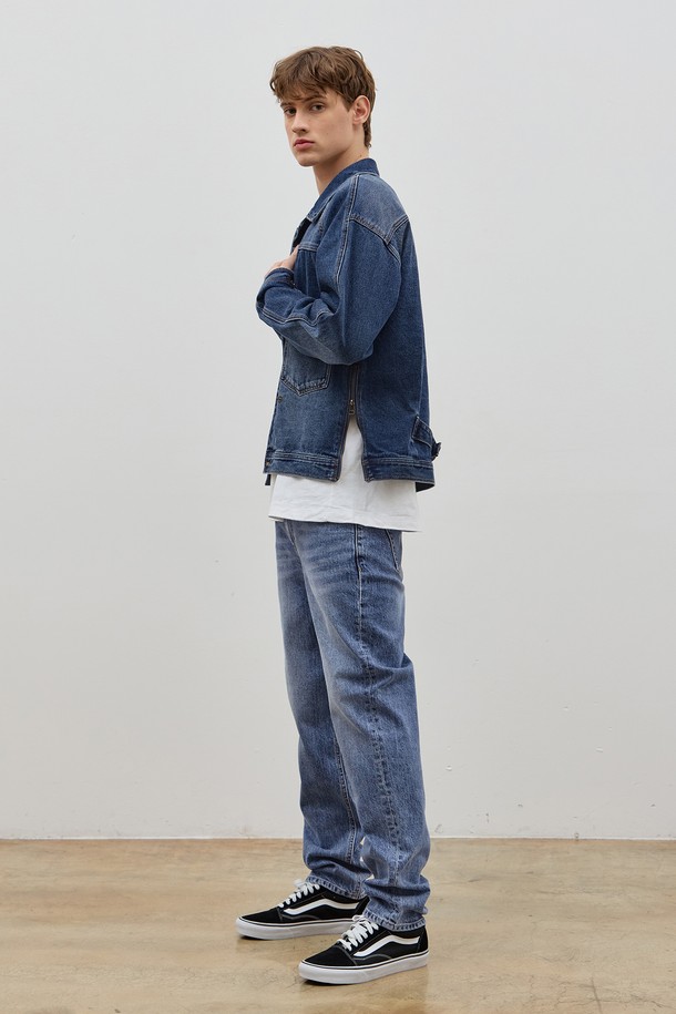 CORK  - 블루종/점퍼 - DENIM RAGLAN SLEEVE JACKET INDIGO C5