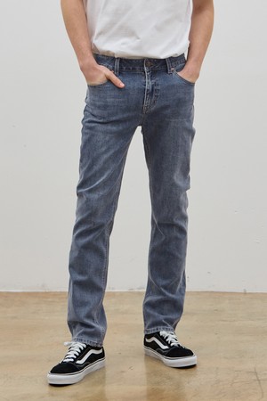 DENIM SLIM STRAIGHT PANTS INDIGO C5