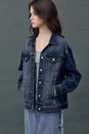 DENIM CLASSIC TRUCKER JACKET INDIGO R5