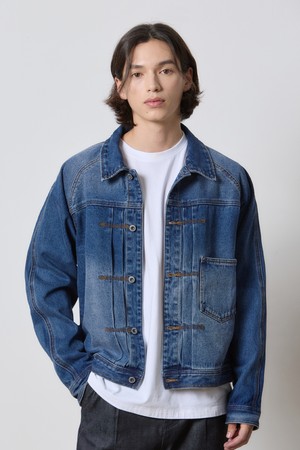 DENIM RAGLAN SLEEVE JACKET INDIGO K5