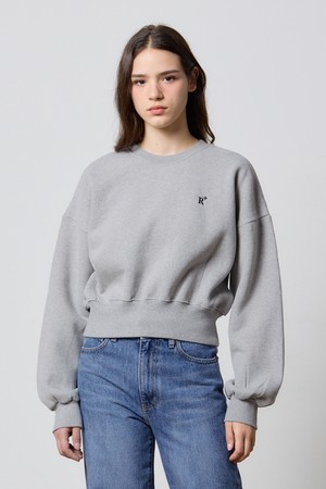 STEADY CROP SWEATSHIRT GRAY F5
