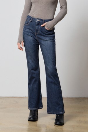 DENIM BOOTS CUT MODAL PANTS INDIGO W5