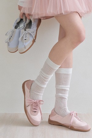 아르비 소가죽 새틴 스니커즈(PINK)_SN2025