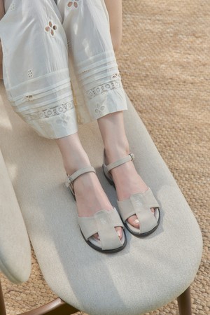 카일리 소가죽 스트랩 샌들(IVORY)_S1225