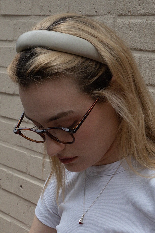 DENU - 헤어 ACC - Classic leder Hairband [Ivory]