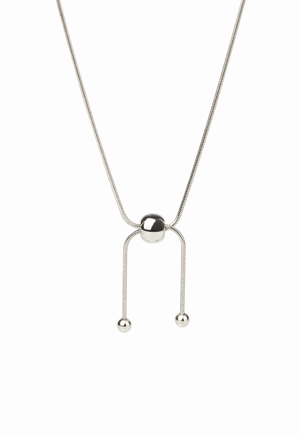 DENU - 목걸이 - Cross point ball Necklace