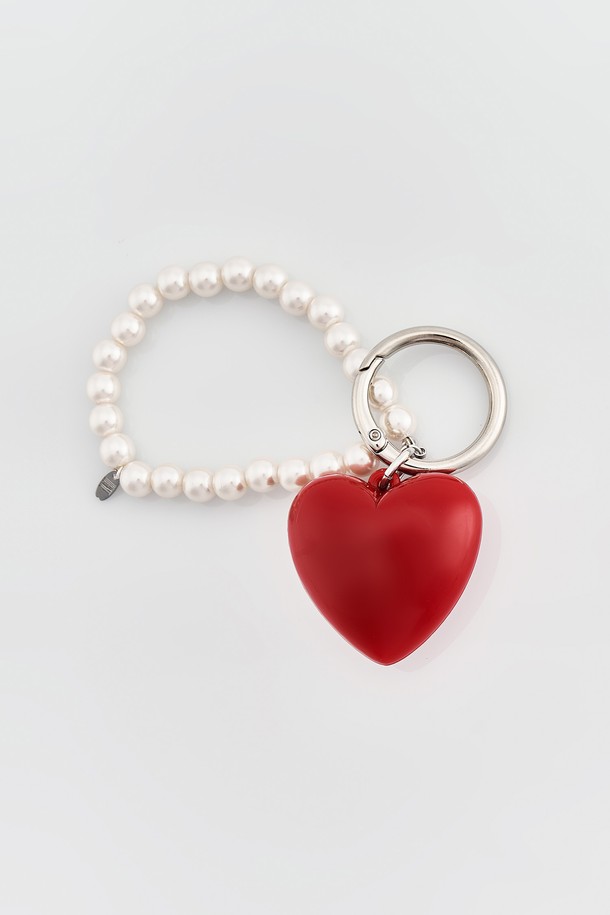 DENU - 키링/참 - Red Heart Key Ring