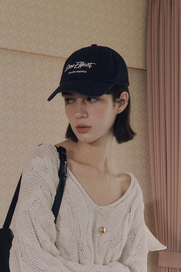 DENU - 모자 - effect Ball Cap [Navy]