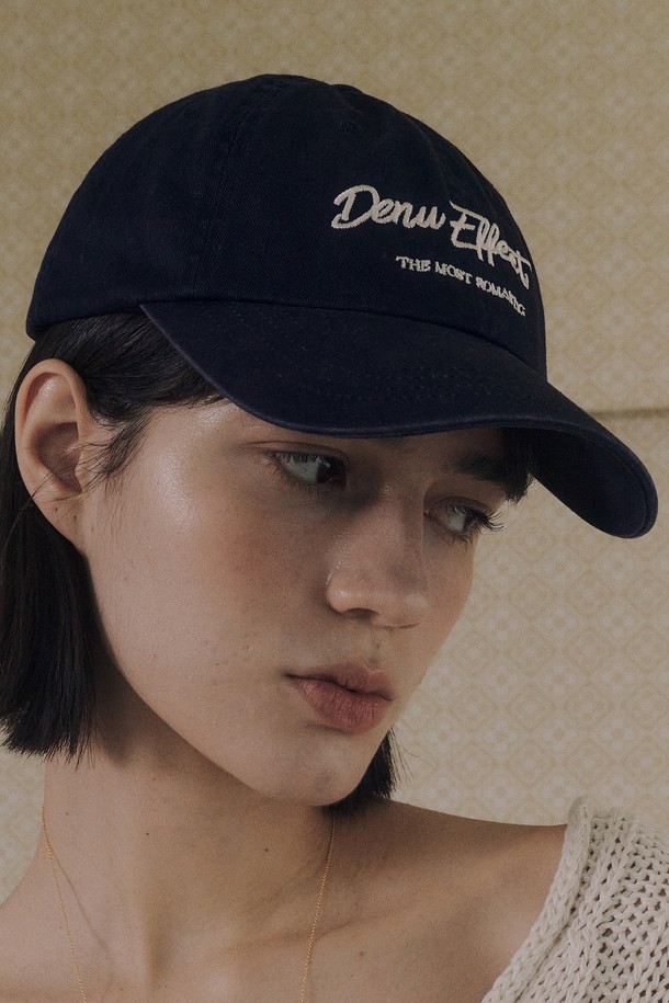 DENU - 모자 - effect Ball Cap [Navy]