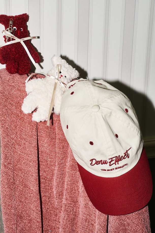 DENU - 모자 - effect Ball Cap [Red]