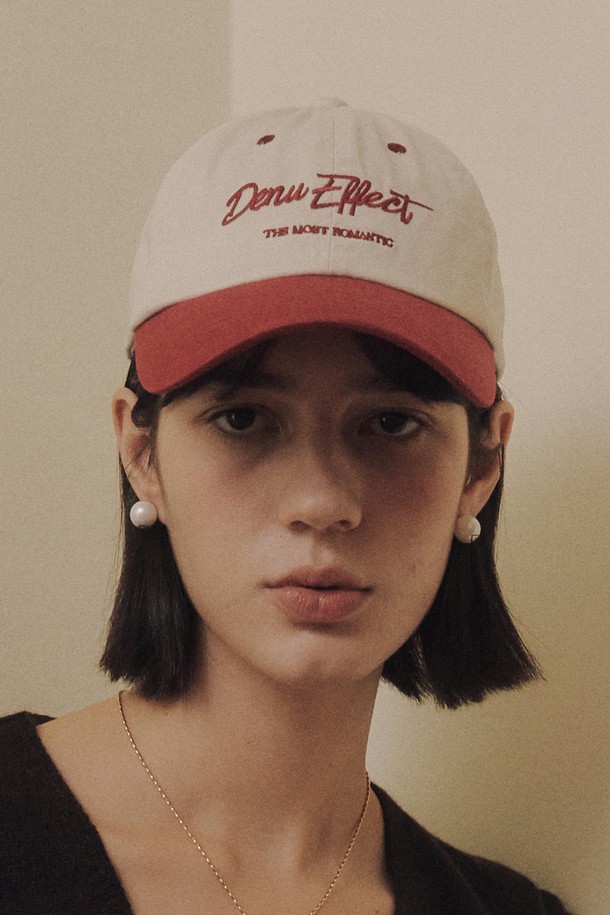 DENU - 모자 - effect Ball Cap [Red]