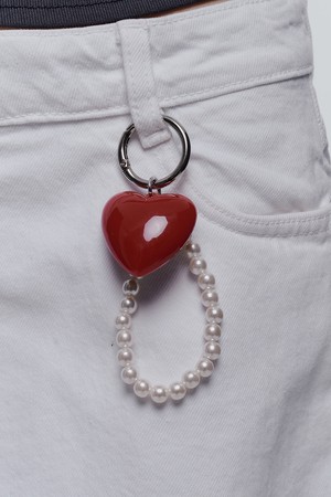 Red Heart Key Ring