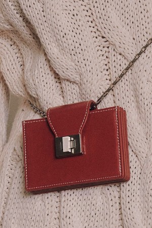 Echell Taylor Wallet [Real Red_silver]