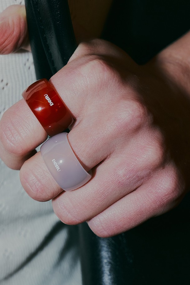 DENU - 반지 - Bold color band ring