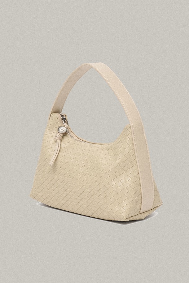 DENU - 토트백 - Jane Weaving Tote Bag [BEIGE SILVER]