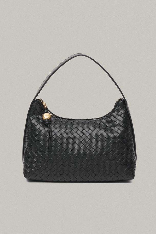 DENU - 토트백 - Jane Weaving Tote Bag [BLACK GOLD]