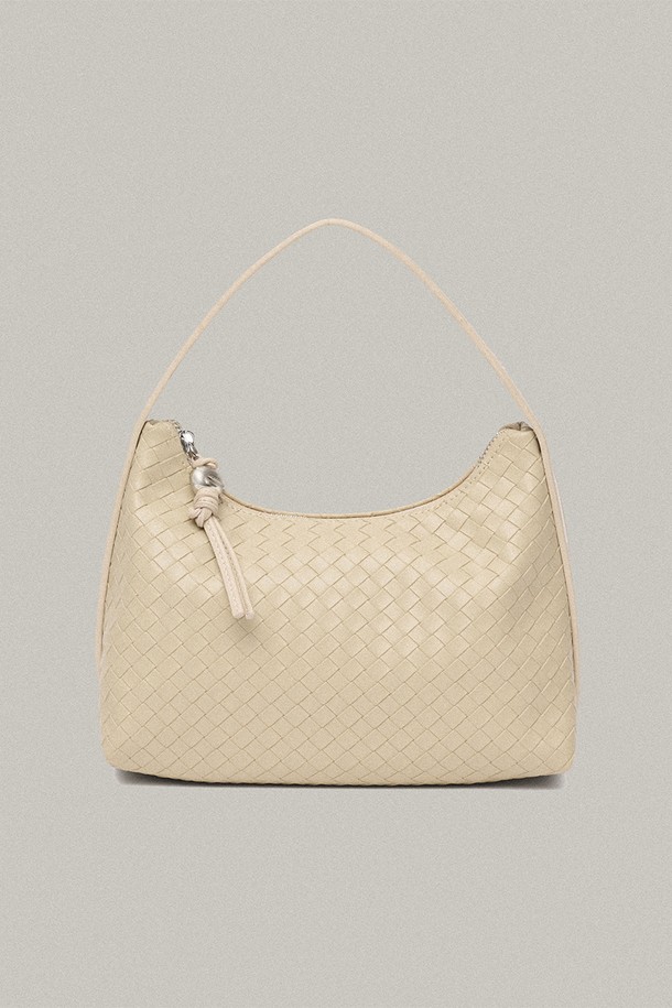 DENU - 토트백 - Jane Weaving Tote Bag [BEIGE SILVER]