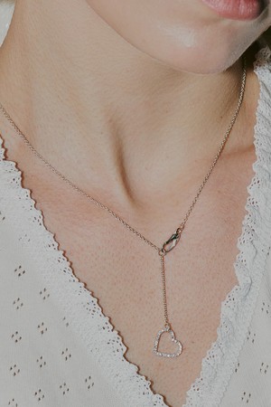 [sv925]Sweet heart necklace