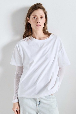 [AMERICAN VINTAGE] 아메리칸 빈티지_FIZVALLEY T-SHIRT - WHITE