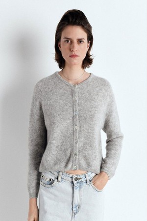 [AMERICAN VINTAGE] 아메리칸 빈티지_Vitow Cardigan_Melange Light Grey