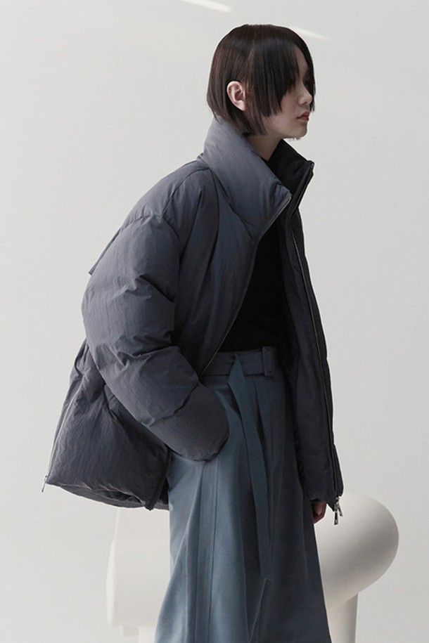 RE RHEE - 패딩 - TIE WAIST PADDED DOWN JACKET DY