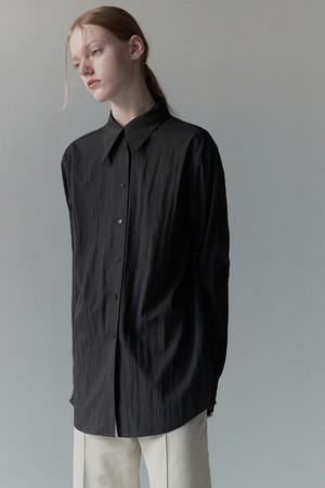 POINT COLLAR LONG SLEEVED SHIRT WB