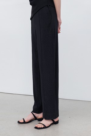 SIDE SLIT JACQUARD TROUSER