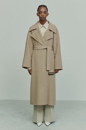 CASHMERE WOOL BLEND HANDMADE COAT