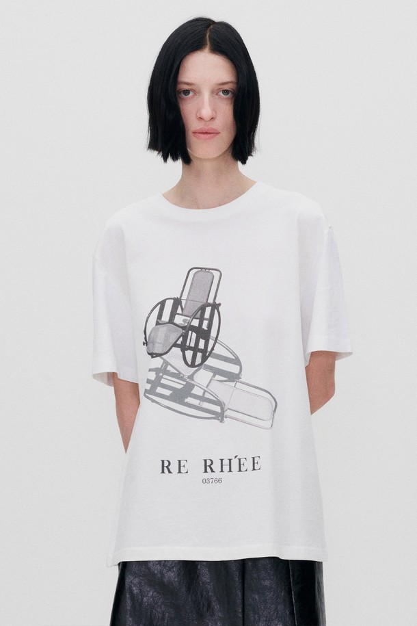 RE RHEE - 반소매 티셔츠 - GRAPHIC LOGO T SHIRT