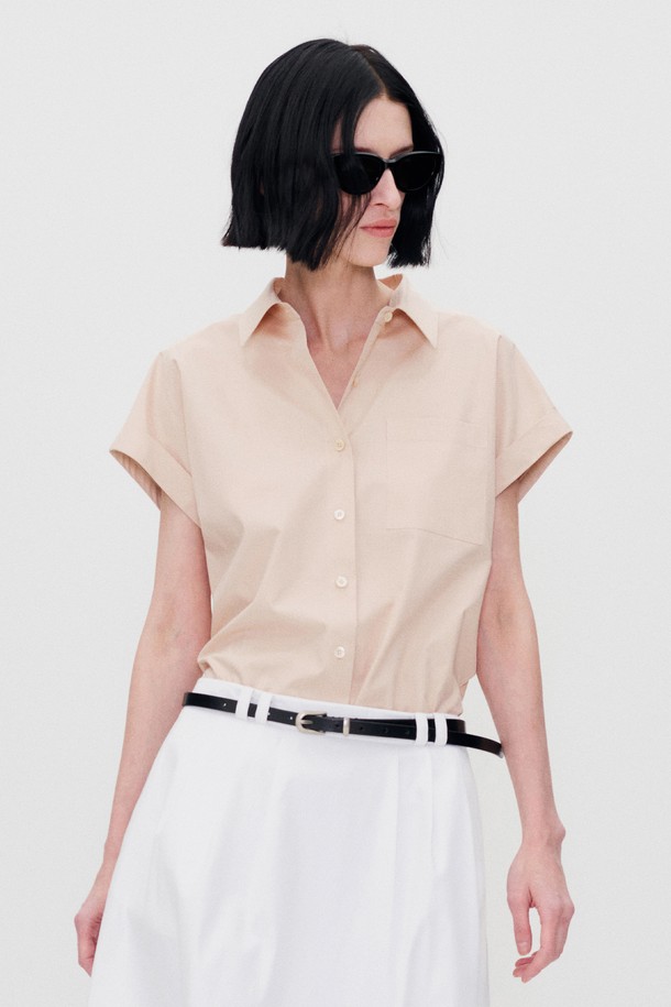 RE RHEE - 셔츠 - HALF SLEEVES BUTTON UP SHIRT