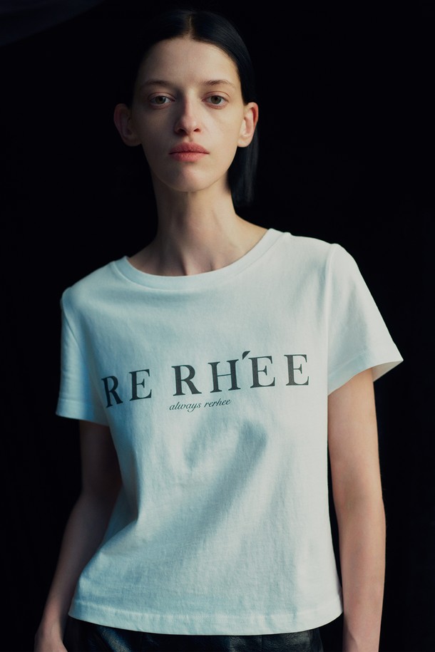 RE RHEE - 반소매 티셔츠 - RERHEE ORGANIC COTTON T SHIRT WHITE