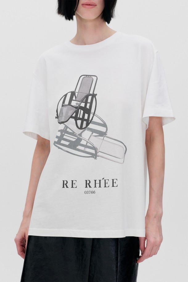 RE RHEE - 반소매 티셔츠 - GRAPHIC LOGO T SHIRT