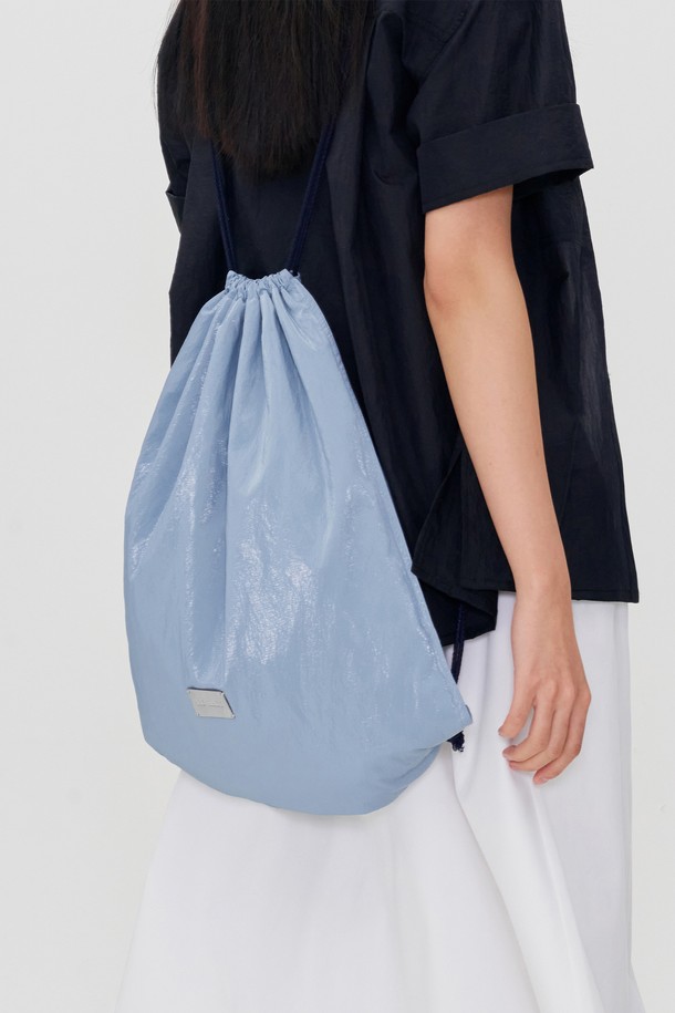 RE RHEE - 백팩 - SHIMMER DRAWSTRING BACKPACK OCEAN