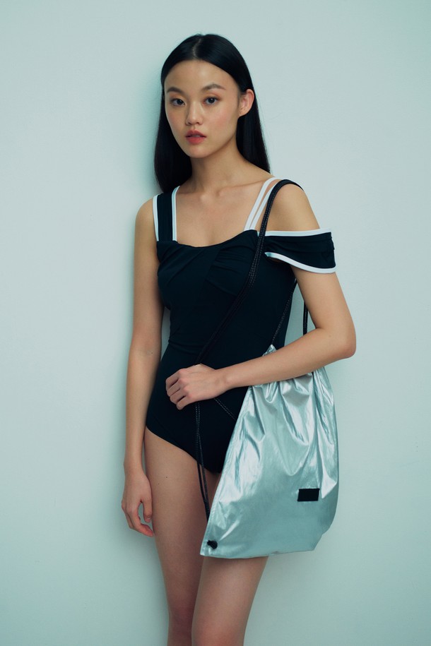 RE RHEE - 스윔웨어 - 2COLOR ASYMMETRIC SHOULDER SWIMSUIT