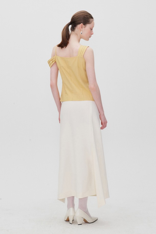 RE RHEE - 블라우스 - [미사용]ASYMMETRIC SHOULDER BLOUSE BISQUE YELLOW