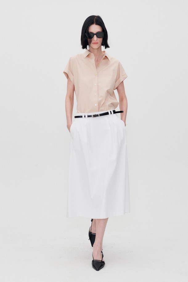 RE RHEE - 미디스커트 - LOW RISE MIDI SKIRT