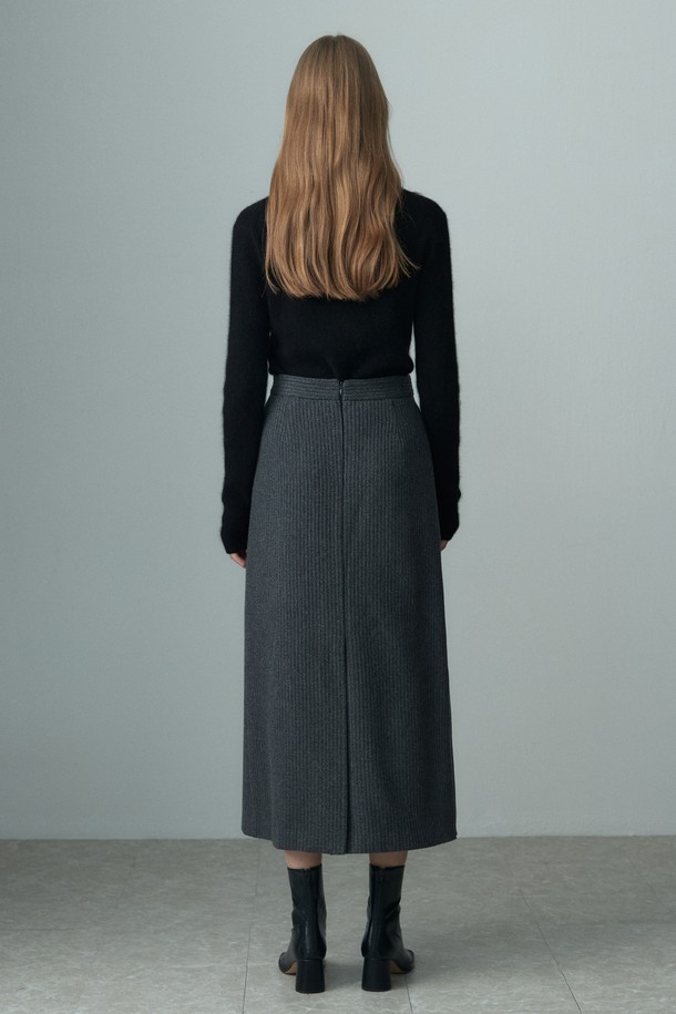 RE RHEE - 스커트 - BOTTON WRAP SKIRT