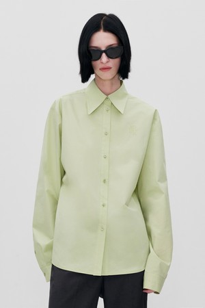 LOGO PATCH SHIRT LIME GREEN