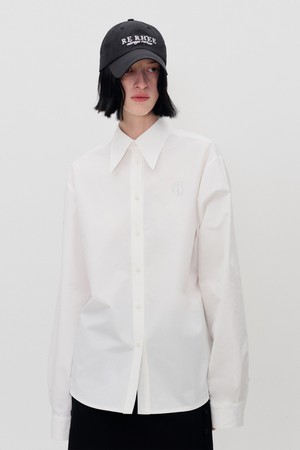 LOGO PATCH SHIRT WHITE_RE RHEE