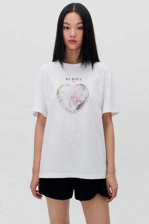 LOGO HEART T SHIRT