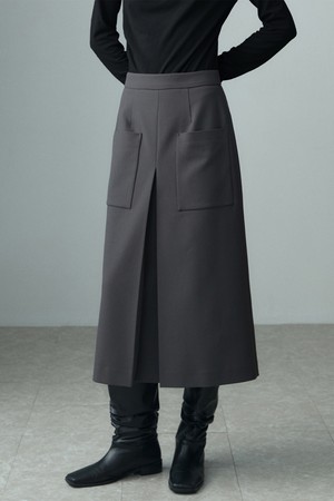 FRONT POCKET LONG SKIRT