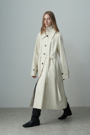 FLARED BELTED TRENCH COAT