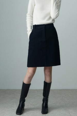 CORDUROY A LINE SKIRT