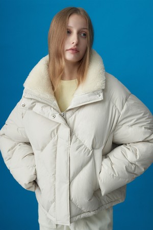 QUILTED PADDED JACKET BONE