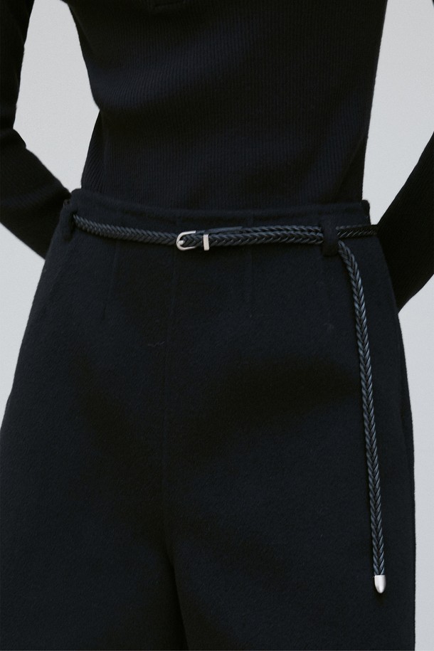 RE RHEE - 벨트 - BRAIDED BELT BLACK