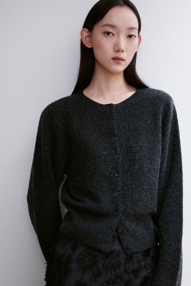 RE RHEE - 가디건 - CASHMERE WOOL BLENDED CARDIGAN